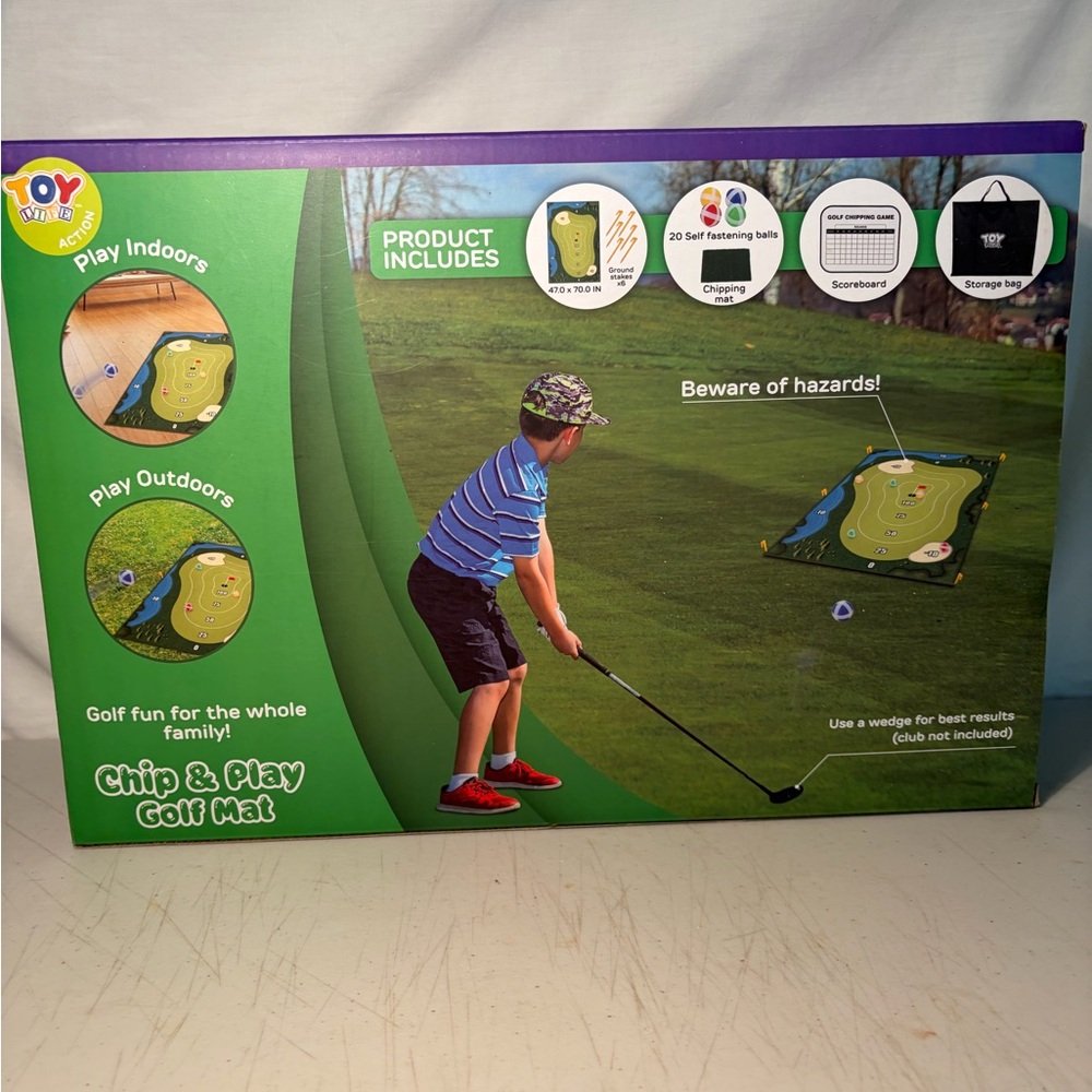 Toy life action Chip & Play Golf Mat - Green new in box